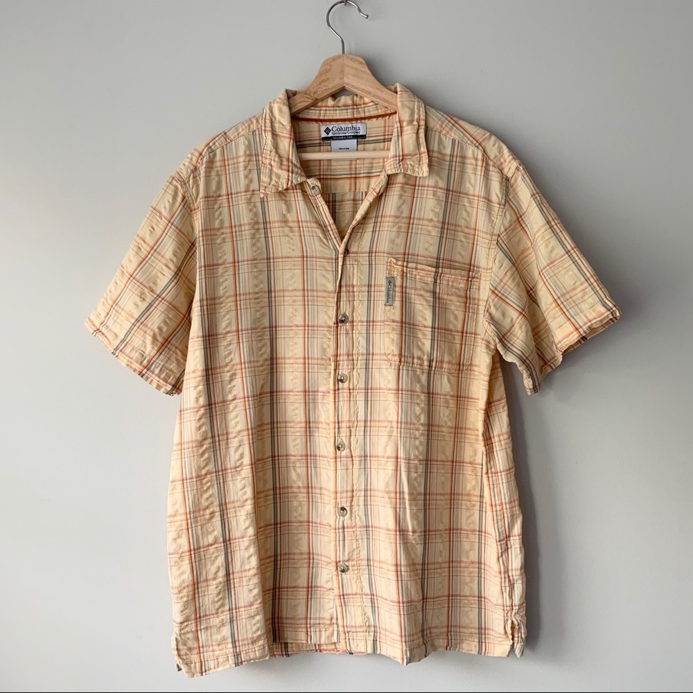Columbia Plaid Button Down Shirt